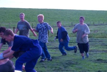 Spiele auf der Wiese