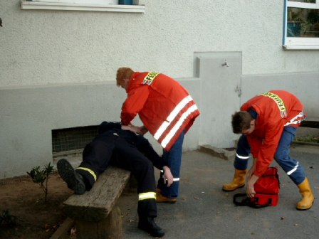 Versorgung einer Bewusstlosen Person